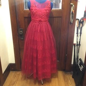 NWT! Big girl red formal dress, 16